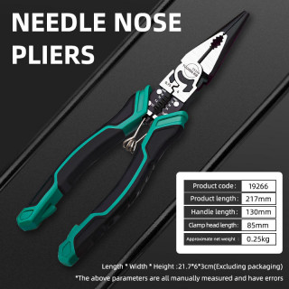 Multifunctional Carbon Steel VPliers for Household Industrial Use DIY Serrated Cable Stripper PVC Plastic Crimping Grip OEM