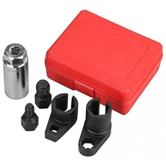 WZAUTO High Quality 5pcs Oxygen Injector Removal Tool Car Oxygen Sensor Socket Thread Chasers Wrench Vacuum Repair Kit